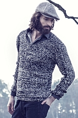  Modell 132003 Herrenpulli Merino 105, Merino 160 