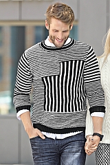  Modell 15435 Herrenpulli Merino 160 