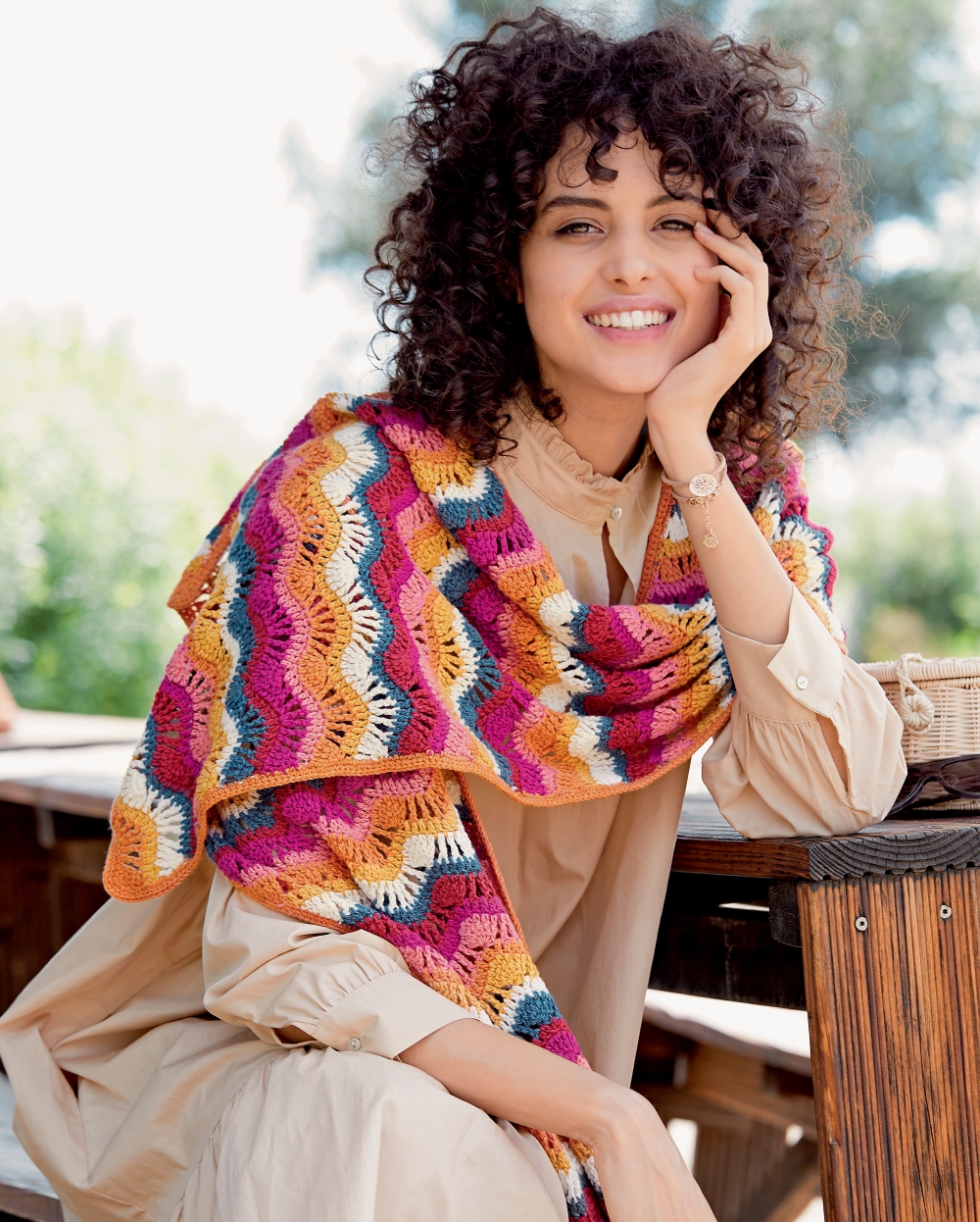  Modell 20115 Häkeltuch Merino Cotton 