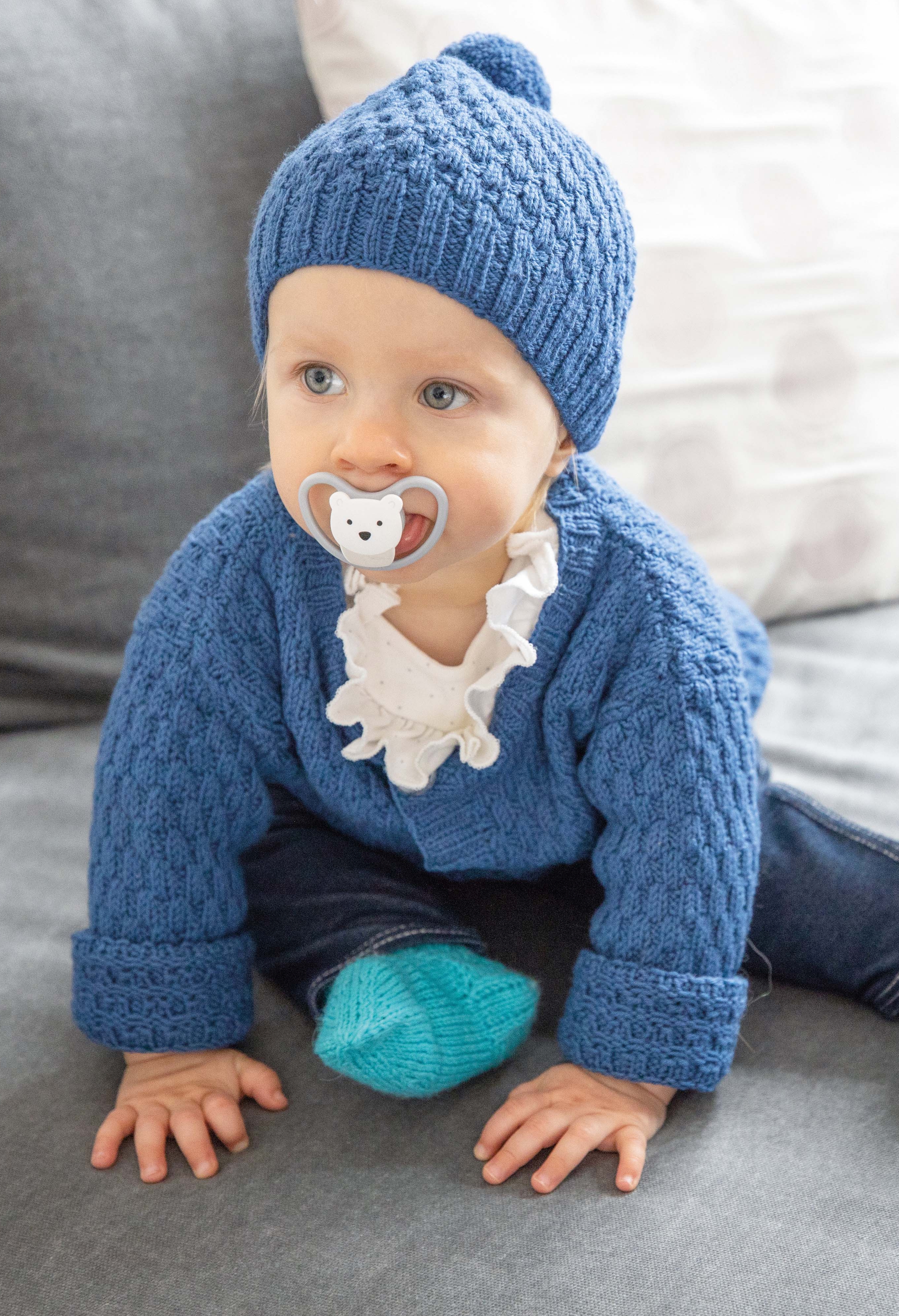  Modell 21085 Baby-Jacke Step Merino 4-fach Uni & Melangen 