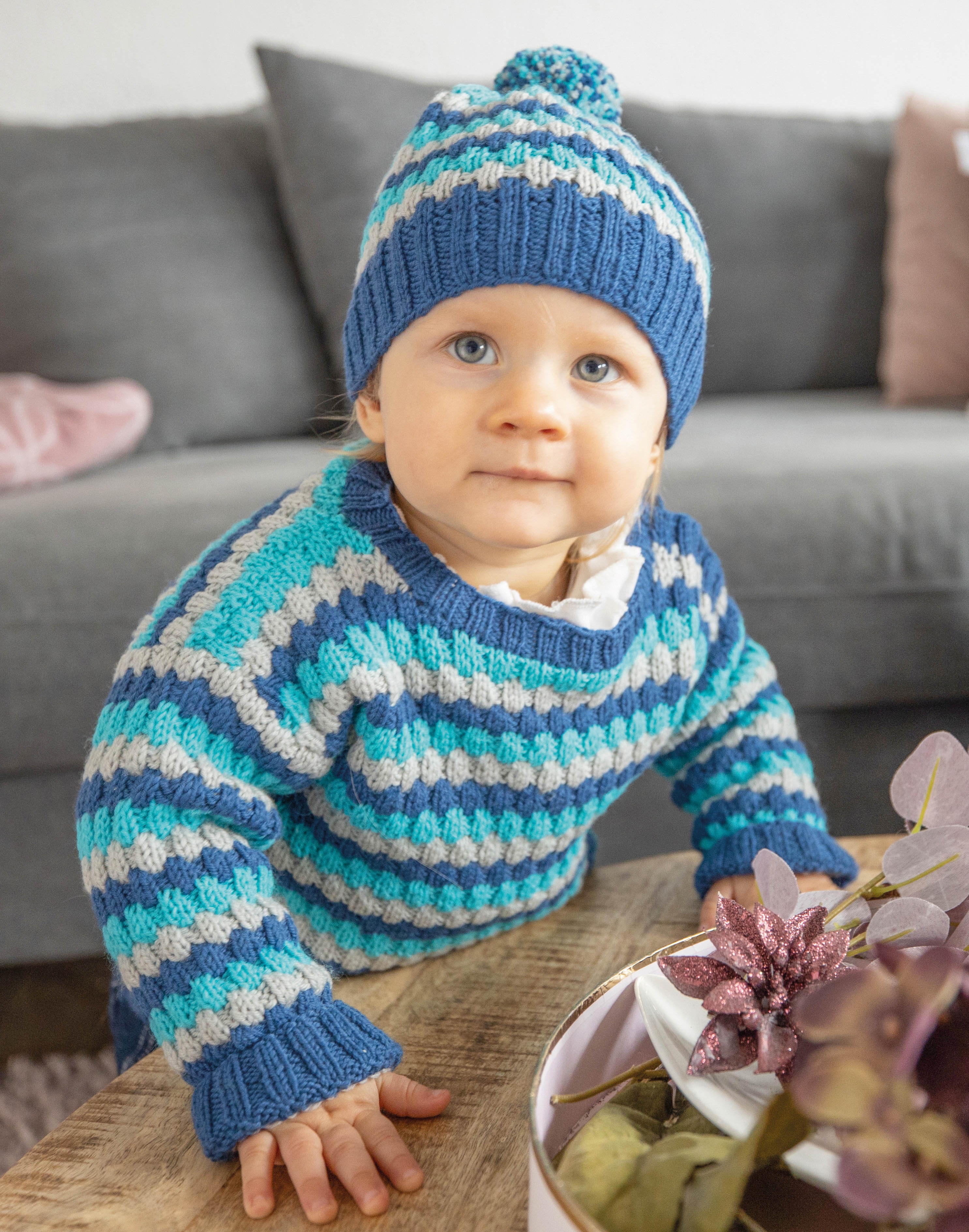  Modell 21084 Mütze Step 4-fach Uni & Melangen 