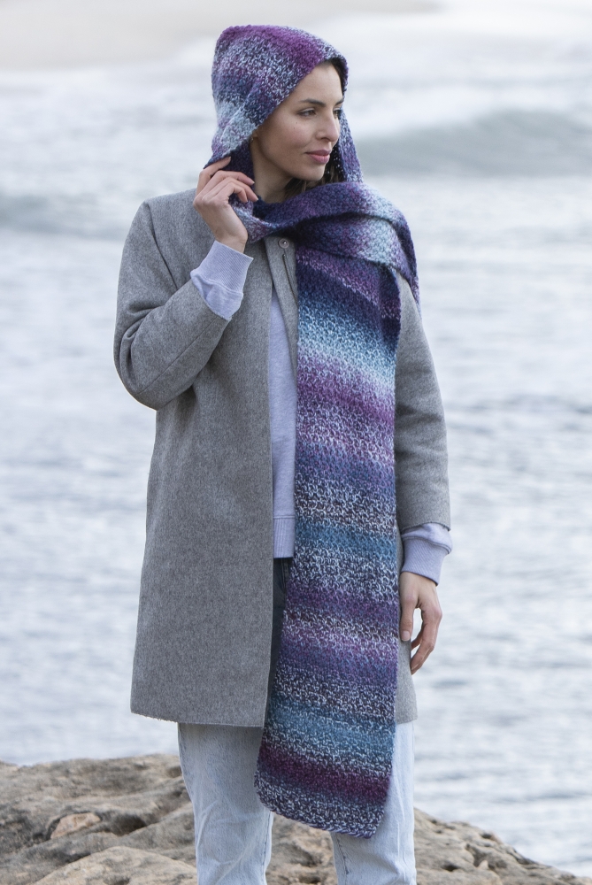  Modell 23051 Kapuzenschal Alpaca Love  