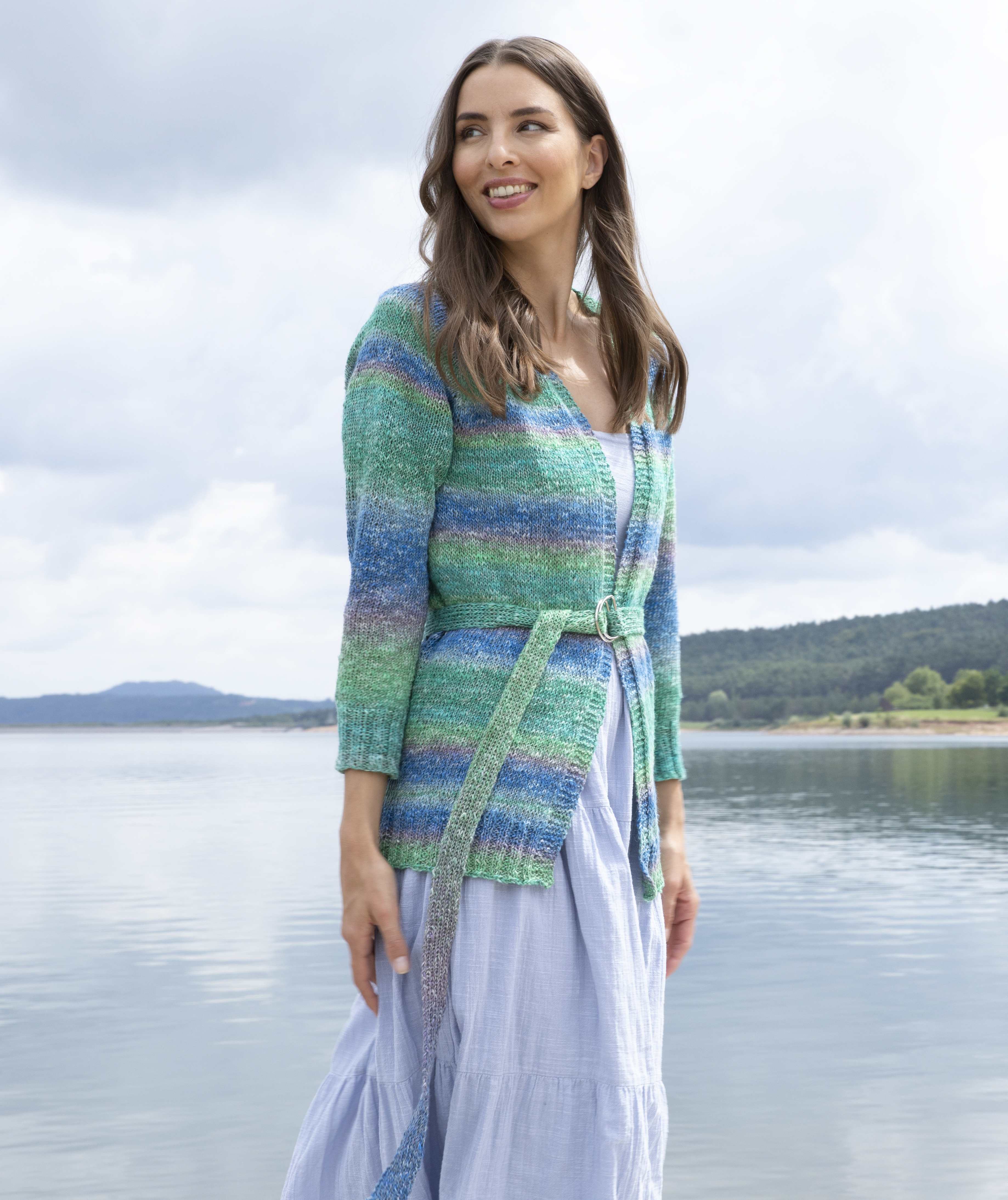  Rebecca 93 Modell 8 Cardigan Coleen Linen 