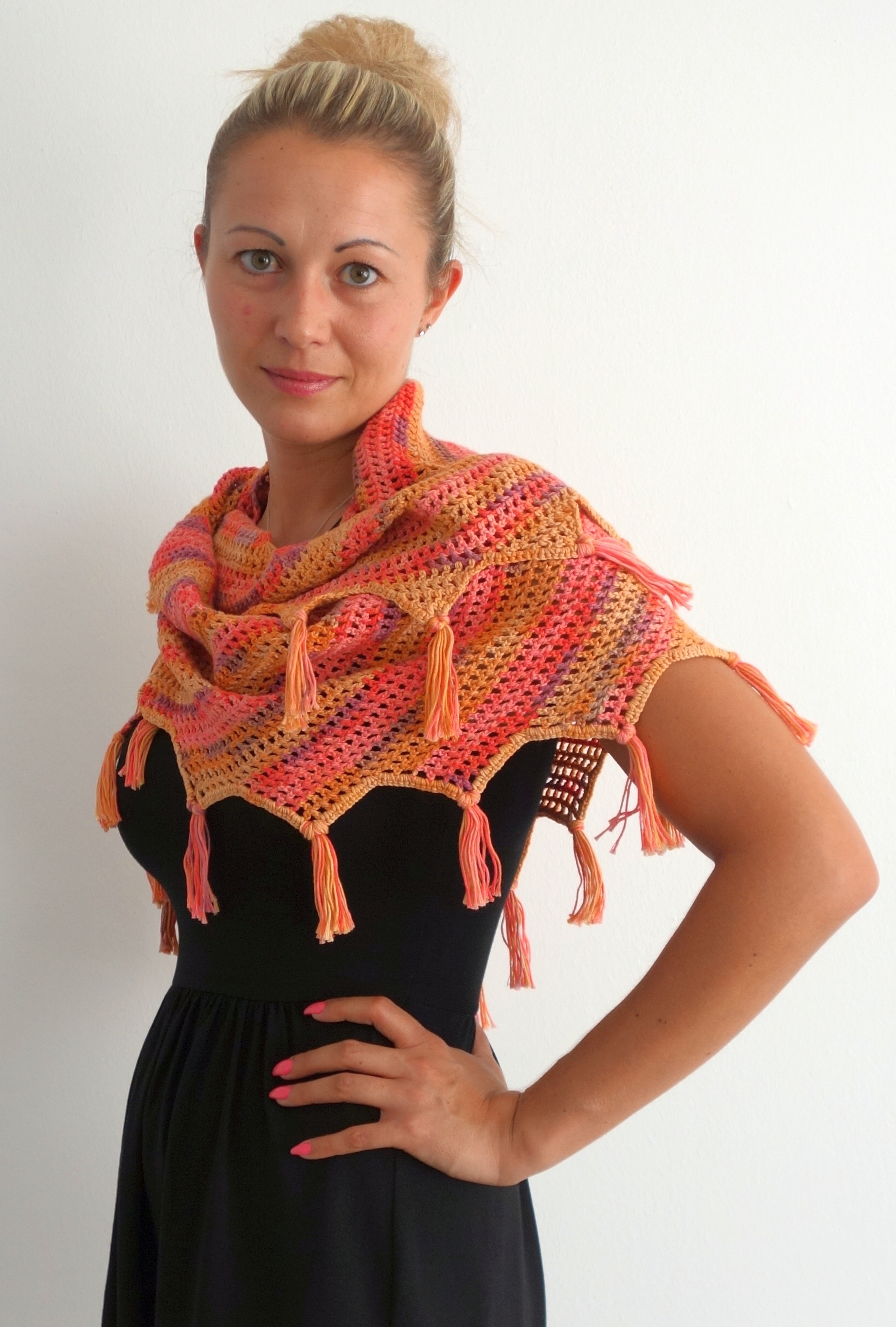  Modell 18038 Häkeltuch Bio Cotton Color 