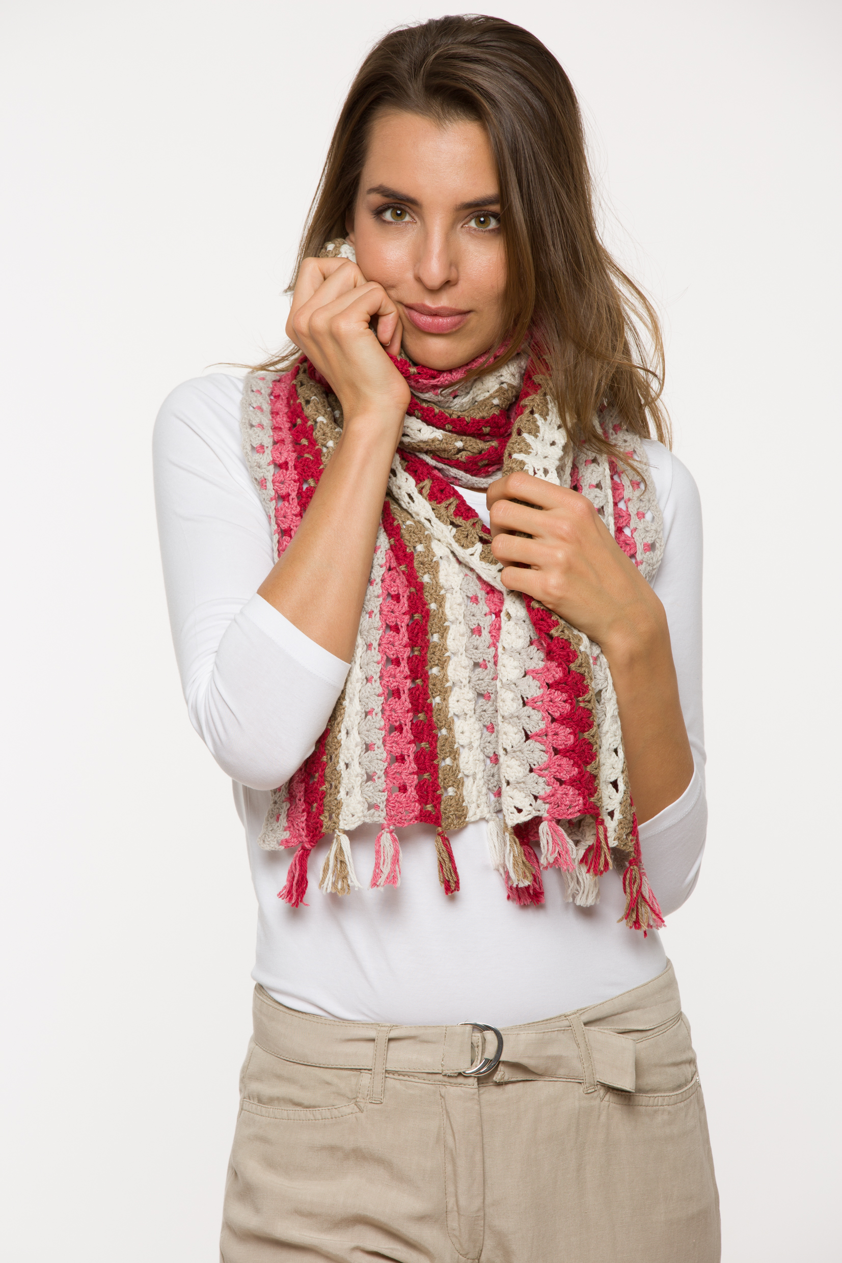  Modell 19109 Schal Merino Cotton 