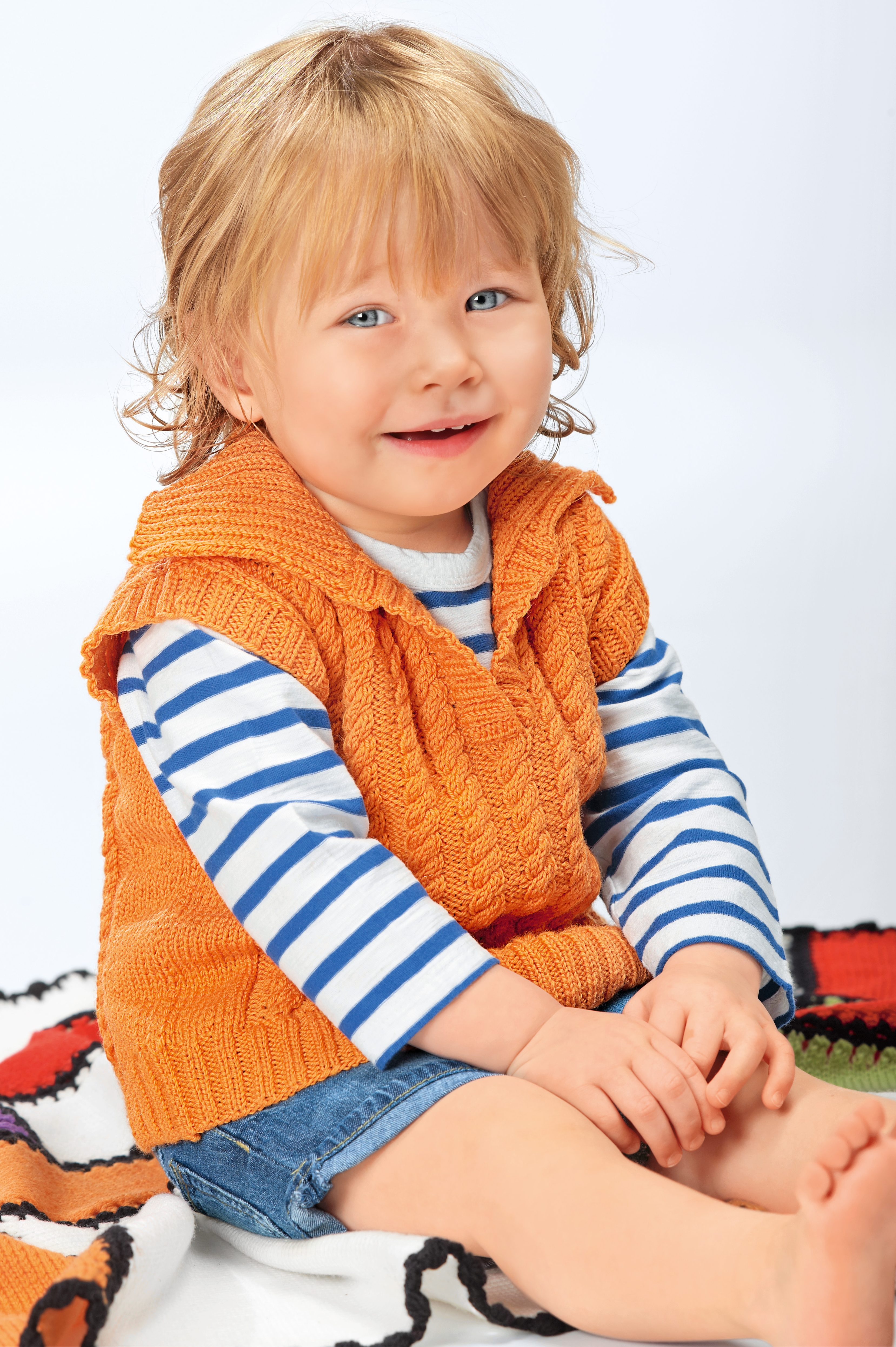  Modell 12232 Baby-Pullunder Baby Merino 