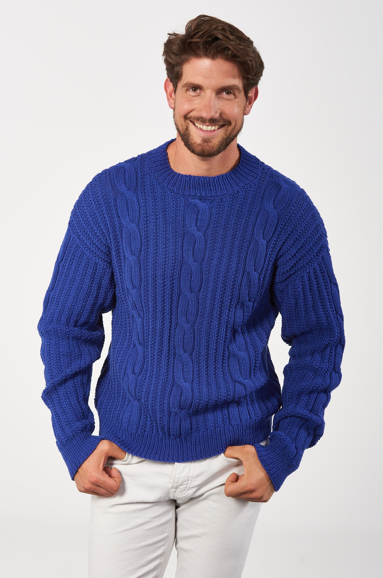  Modell 17319 Herrenpulli Merino 105 