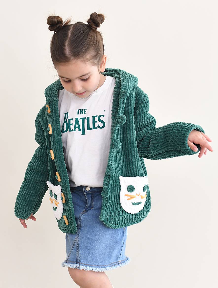  Modell 25041 Kinder-Jacke Chenille 