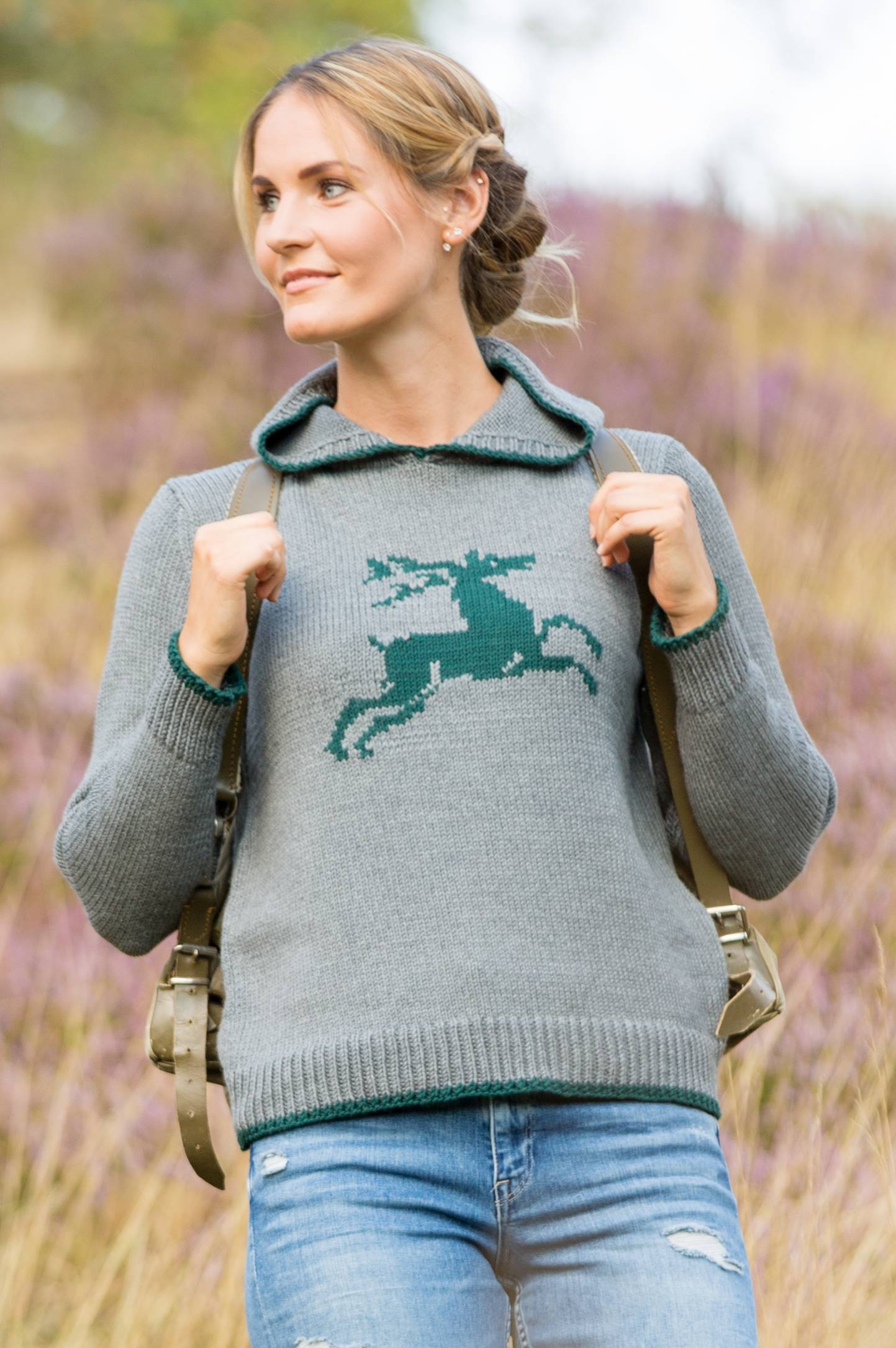  Maschenreise Trachten Modell 3 Damen-Pullover Merino 105 