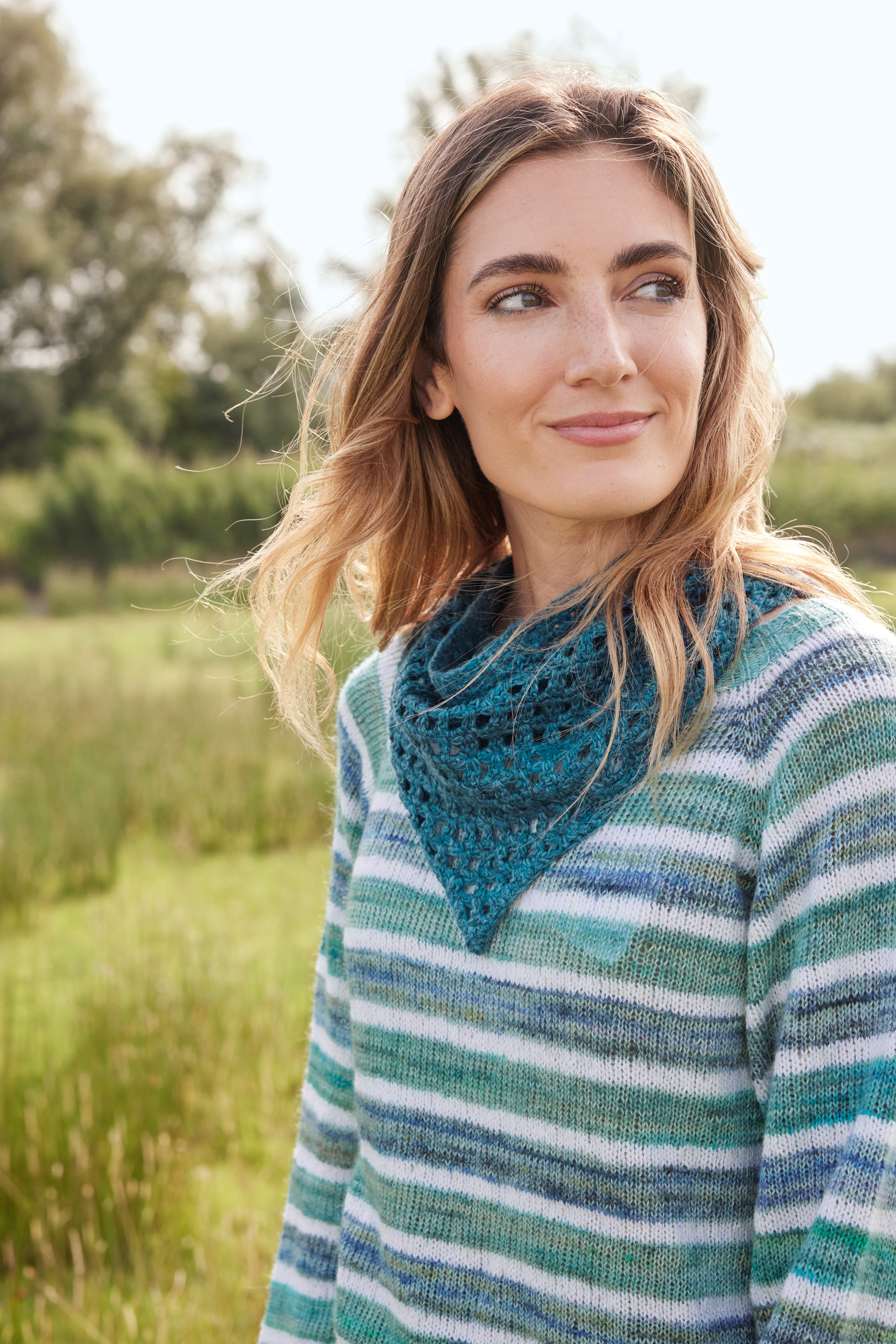  Rebecca 1-26 Modell 20 Hals- oder Kopftuch Coleen Linen 