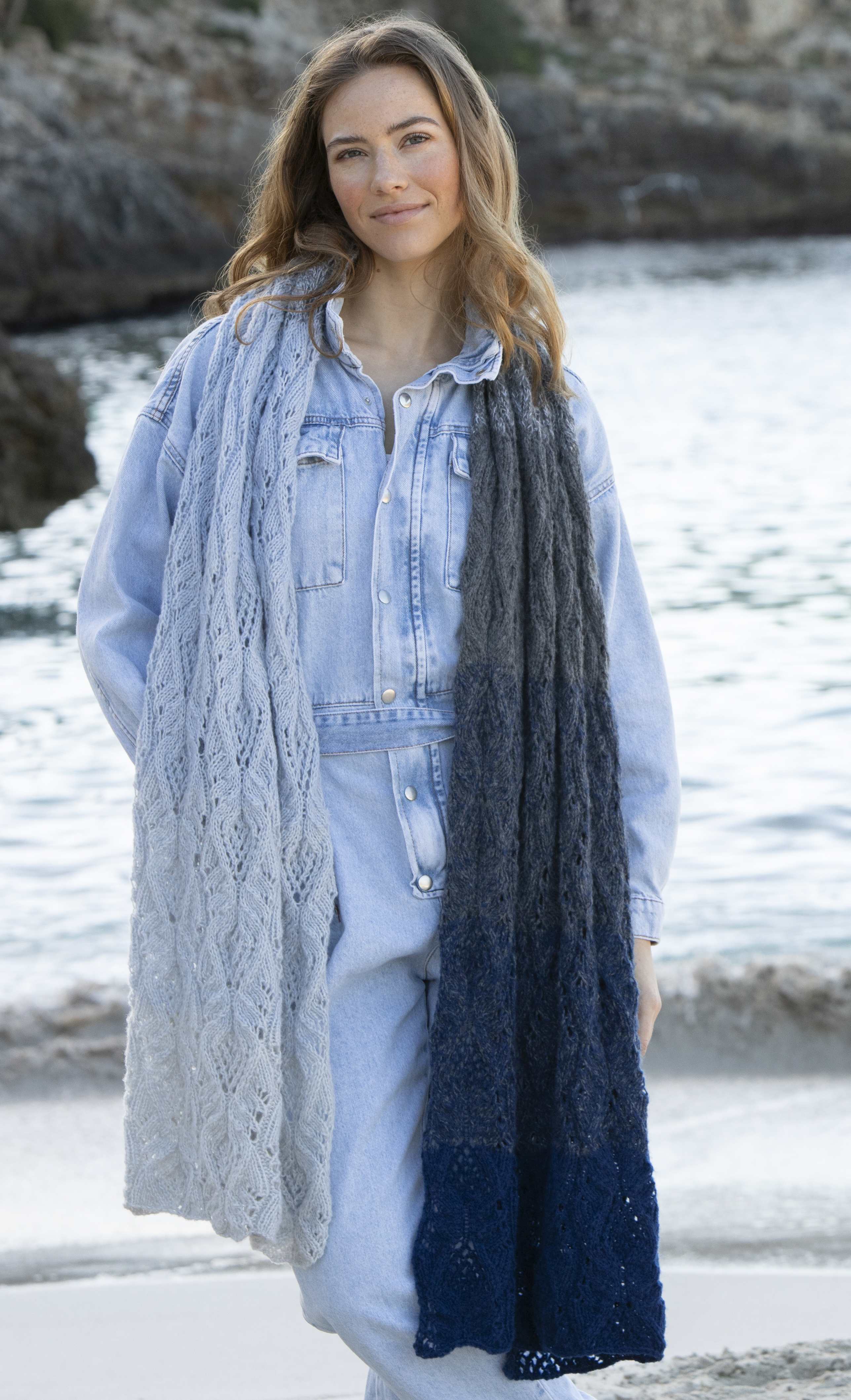  Rebecca 3-26 Modell 7 Schal Cashmere Lace 