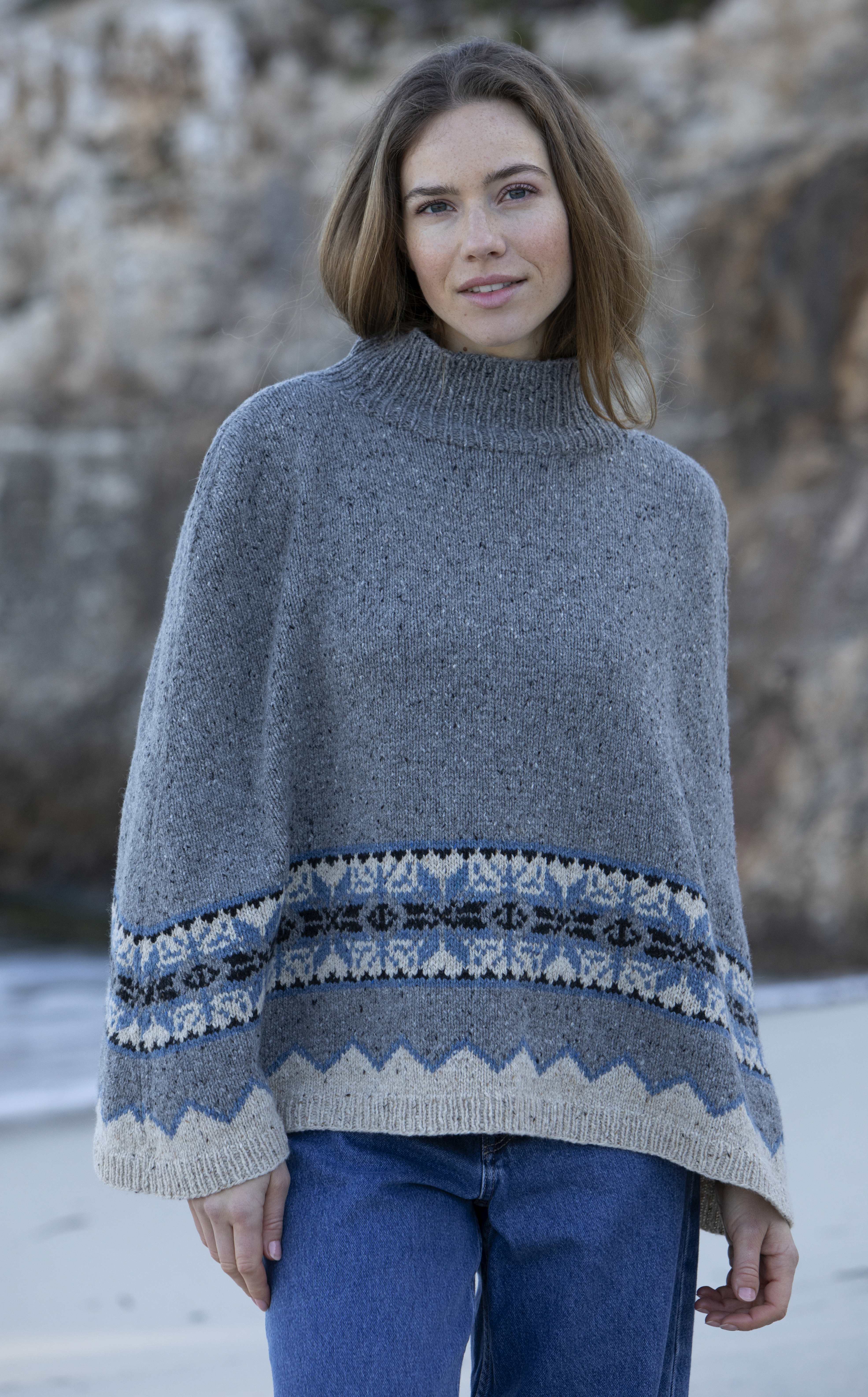  Rebecca 3-26 Modell 11 Poncho Classic Tweed 